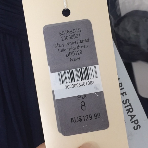 Australian Couture cocktail midi dress BNWT - Picture 6 of 8